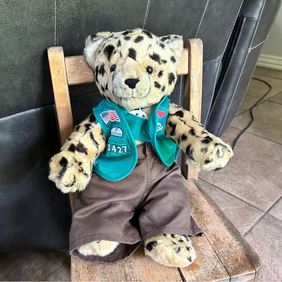 Build A Bear Girl Scout WWF 2007 Leopard Cat plush World Wildlife Fund S… - Picture 1 of 16